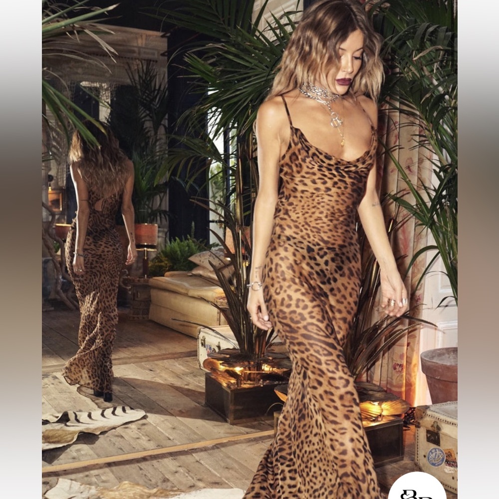 Rat & Boa leopard dress